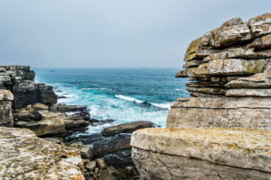Europe, Portugal, Centro Region, Peniche Peninsula, Miradouro de Remedios, rock formations on the rocky coast Europe, Portugal, Centro Region, Peniche Peninsula, Miradouro de Remedios, rock formations on the rocky coast